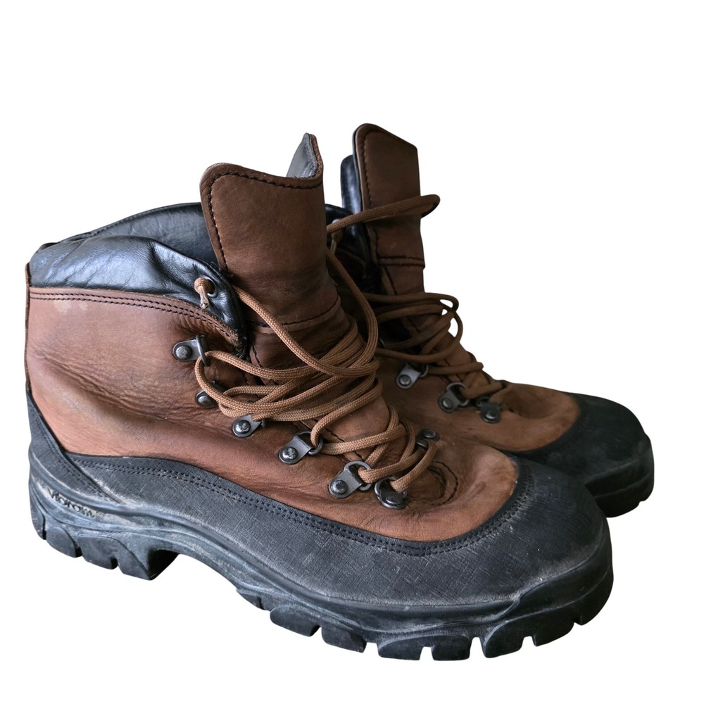 Bates E03400 Mens Mountain Combat Boots Brown‎ Leather Vibram Sole 10.5 W